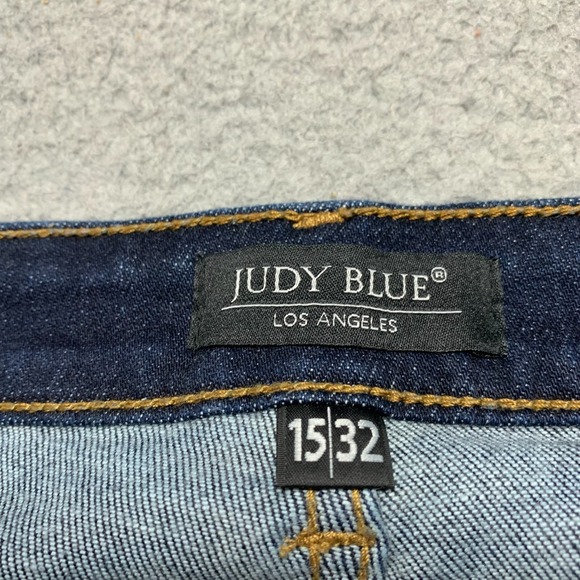 JUDY BLUE Jeans Womens Size 15 Skinny Fit Blue 34x29 - Picture 3 of 12